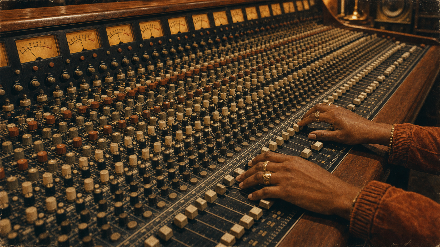 Analog mixing console