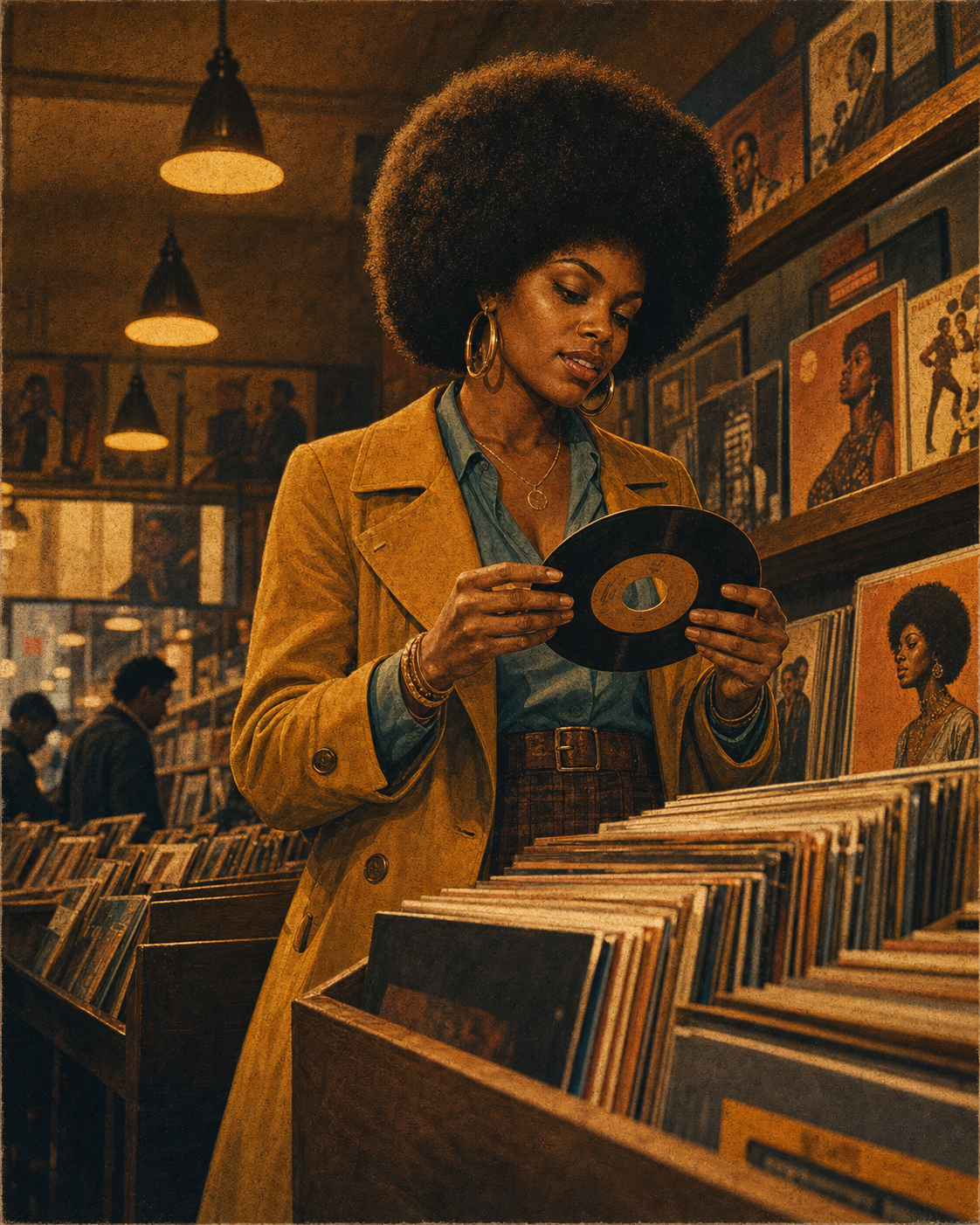 Portrait of a record collector